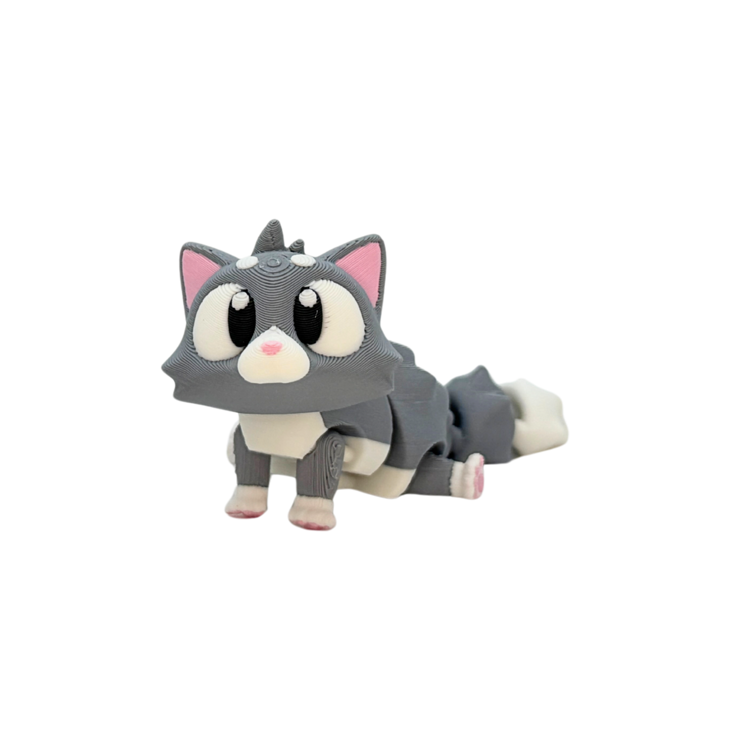 3D Flexi Cat Keychain