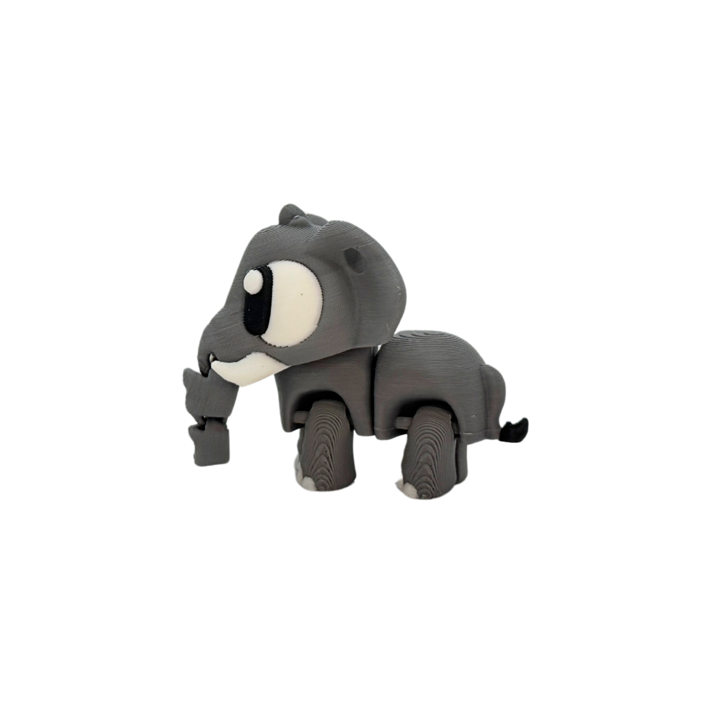 3D Flexi Elephant Keychain