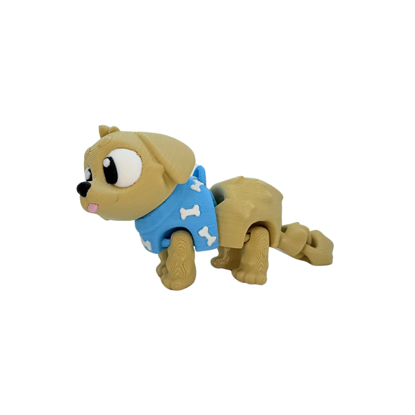 3D Flexi Golden Retriever Keychain