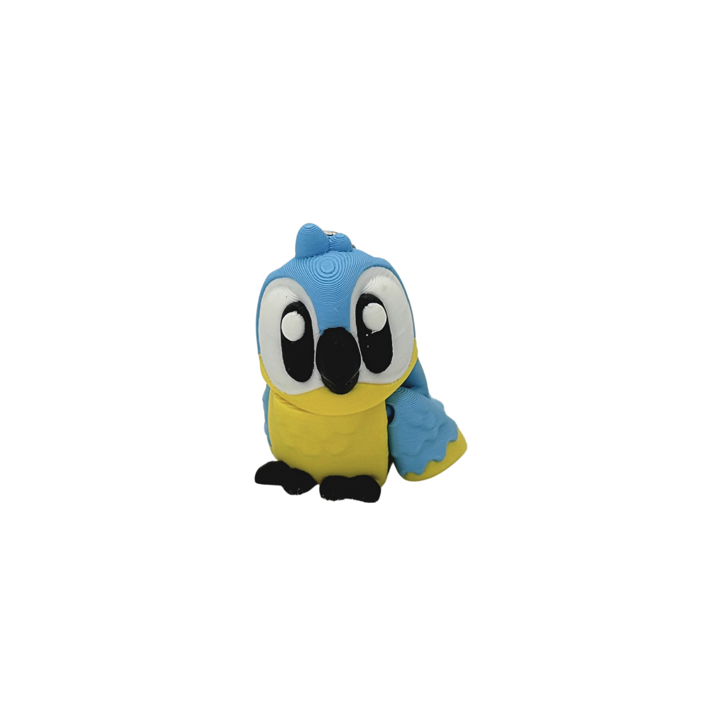 3D Flexi Macaw Keychain