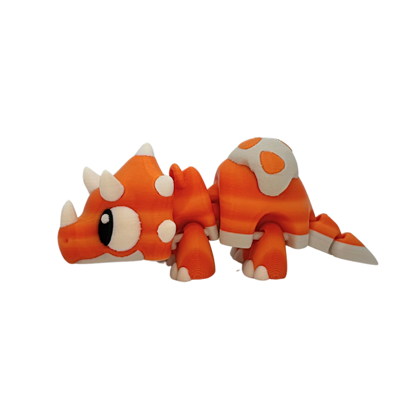 3D Flexi Baby Triceratops Keychain