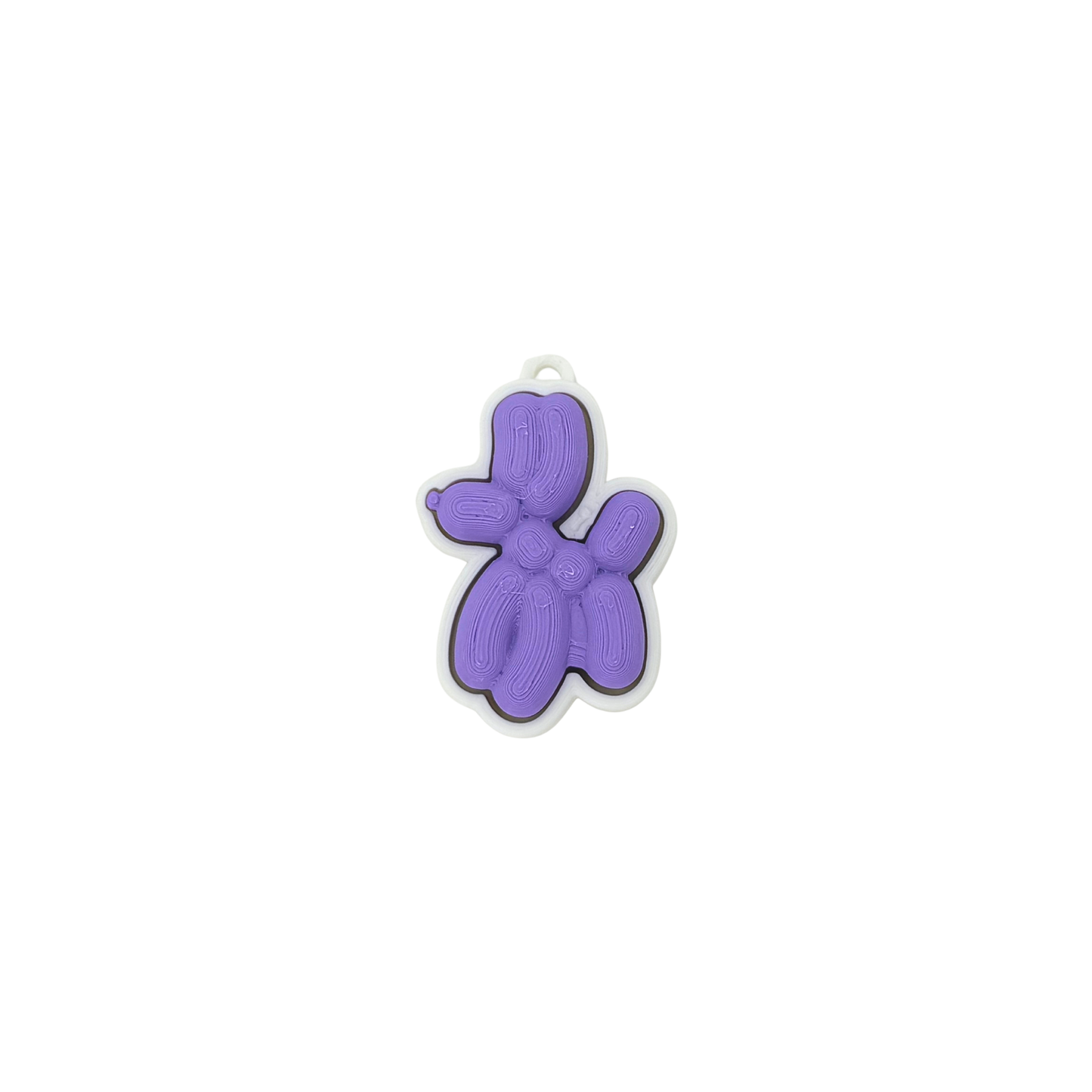 3D Balloon Dog Clicker Keychain