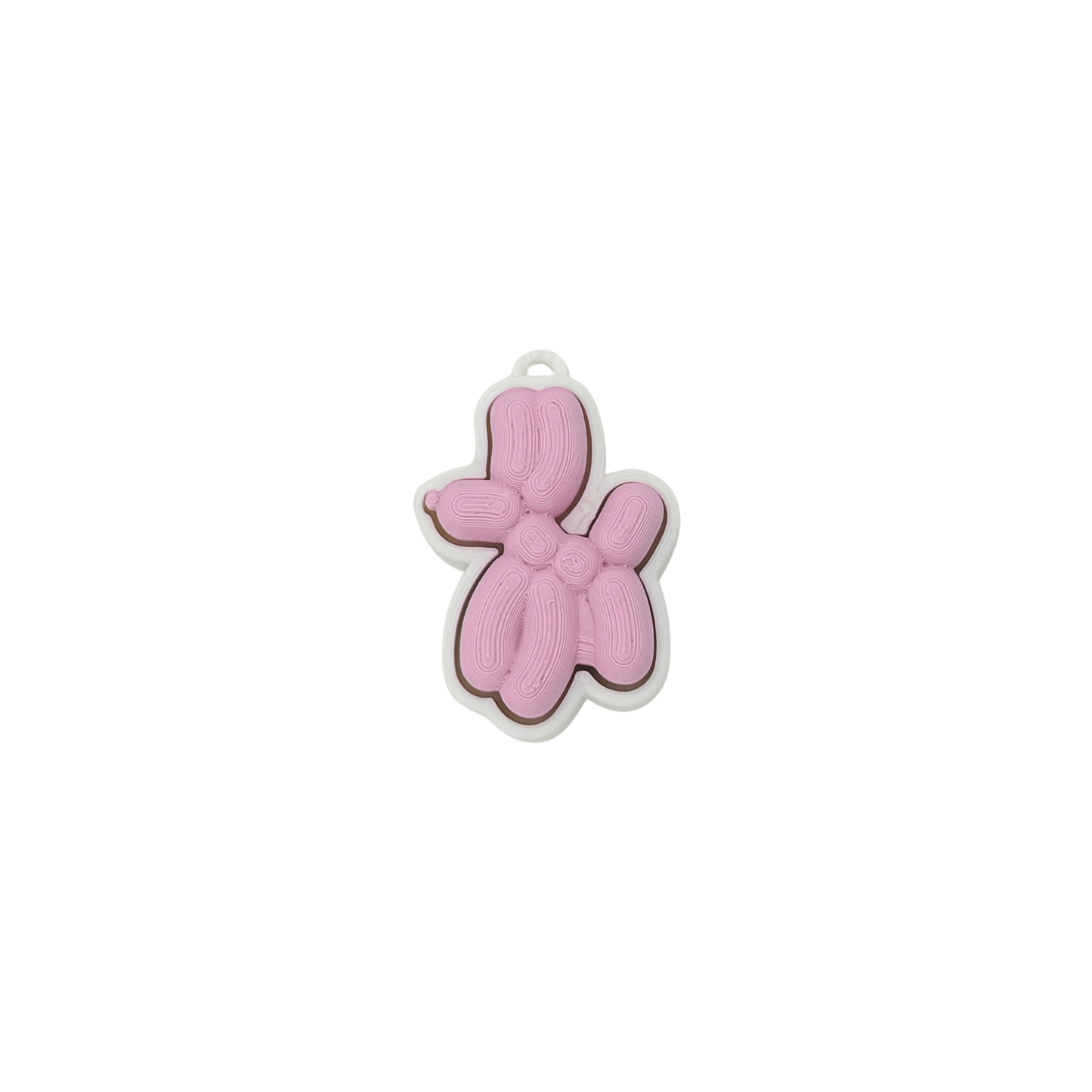3D Balloon Dog Clicker Keychain