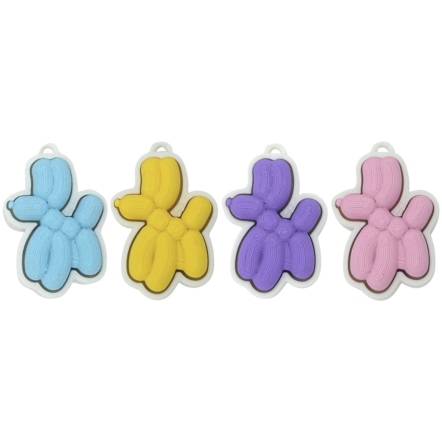 3D Balloon Dog Clicker Keychain