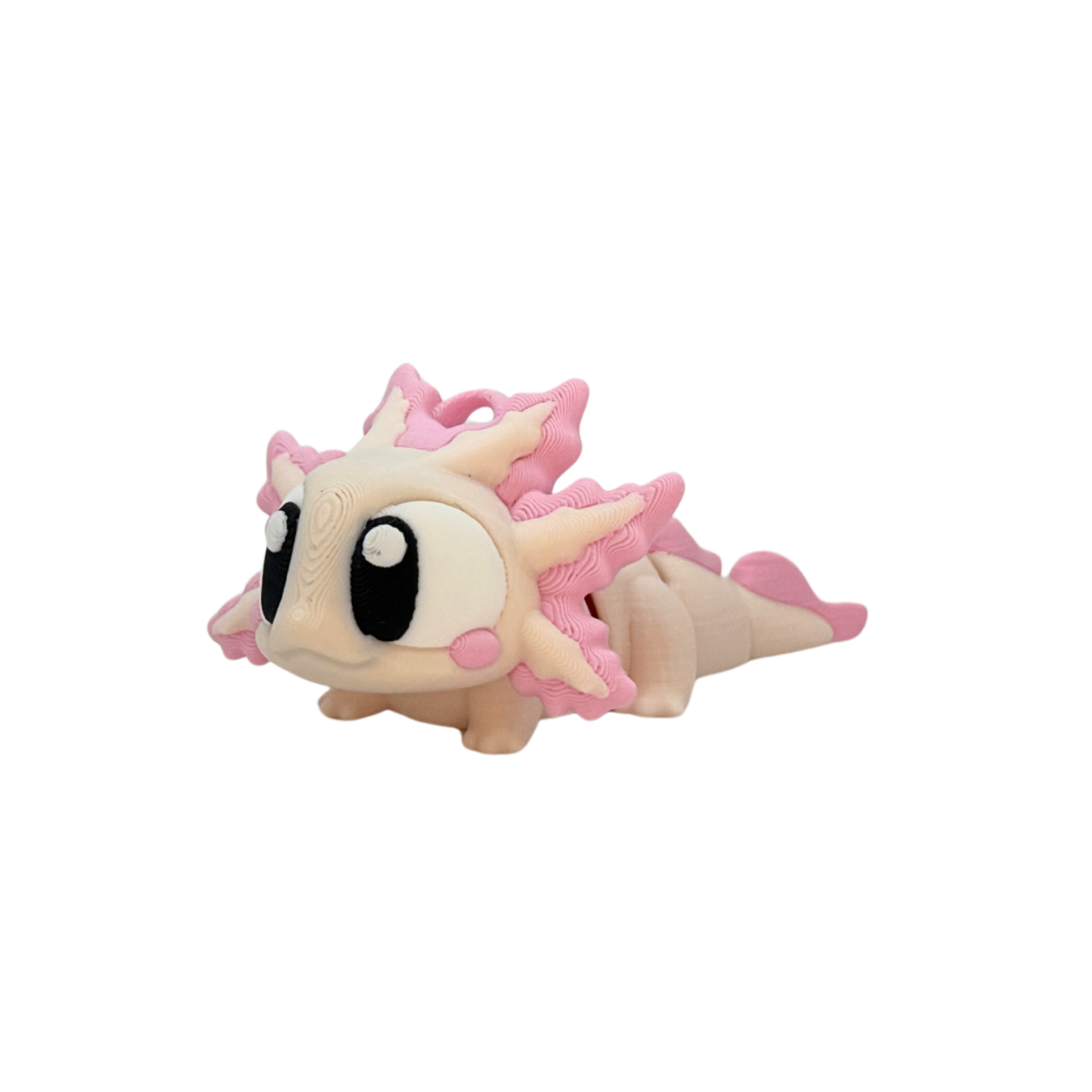 3D Flexi Axolotl Keychain