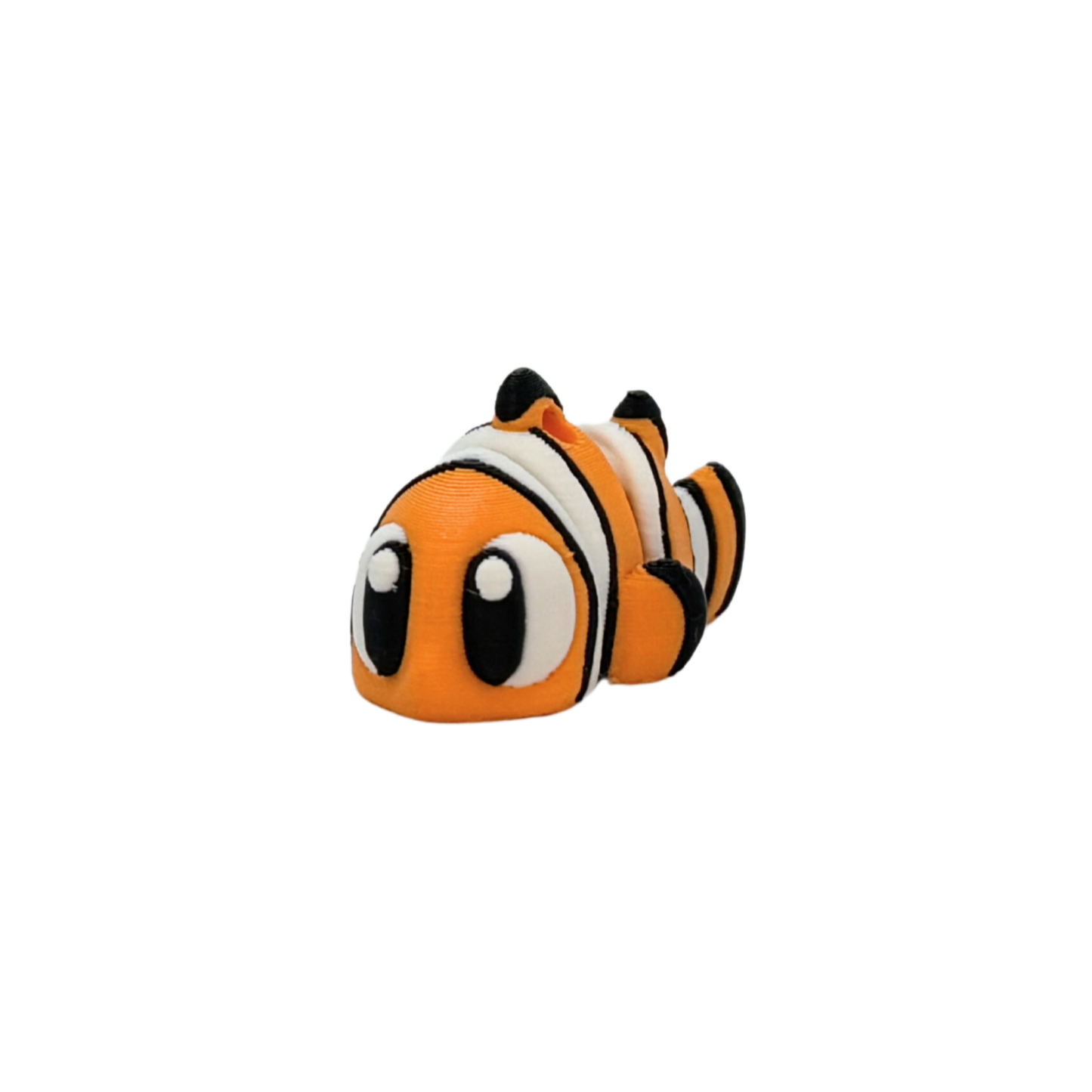 3D Flexi Clown Fish Keychain