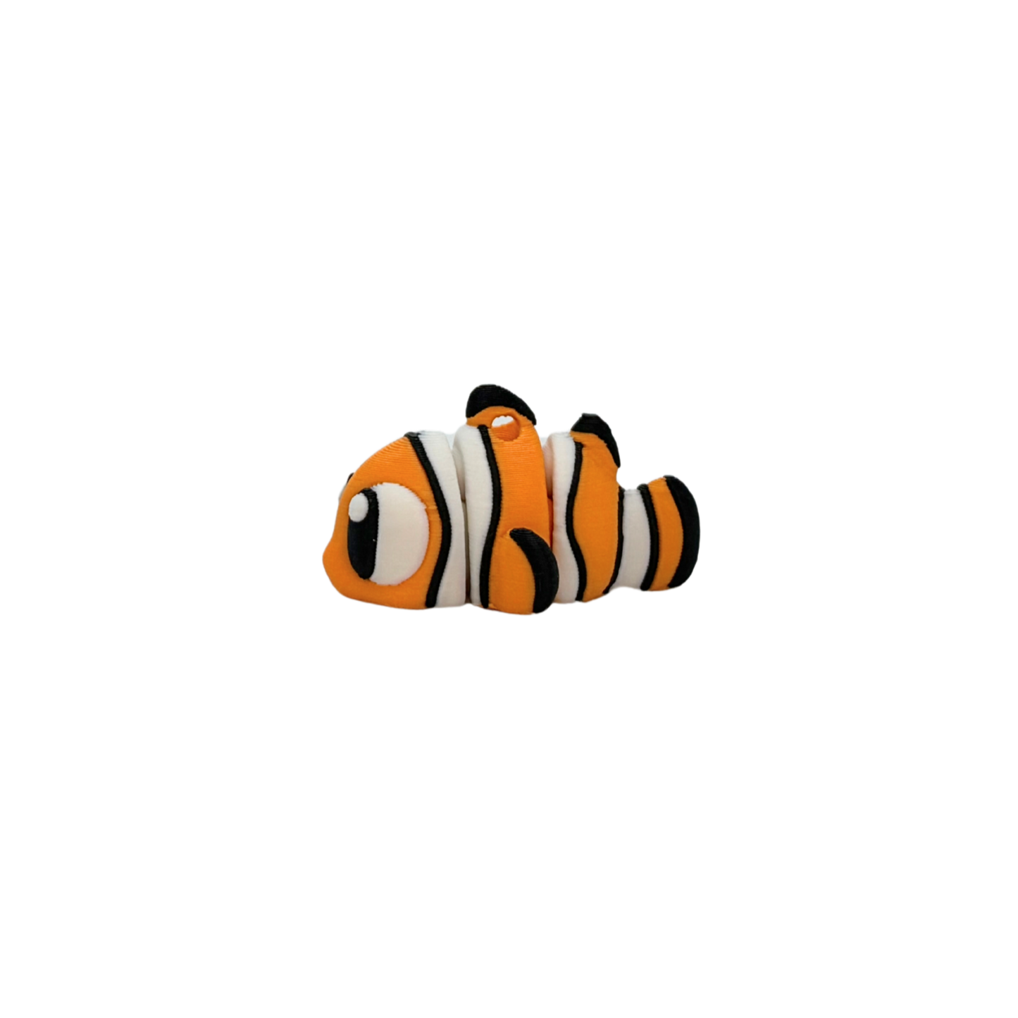 3D Flexi Clown Fish Keychain
