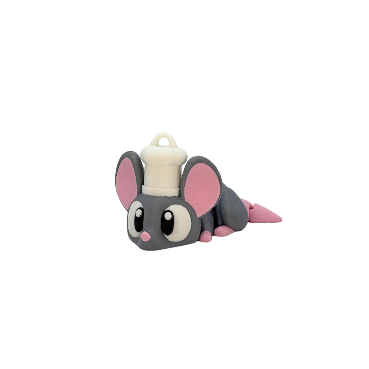 3D Flexi Chef Mouse Keychain