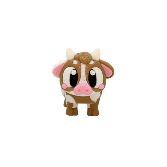 3D Flexi Cow Keychain