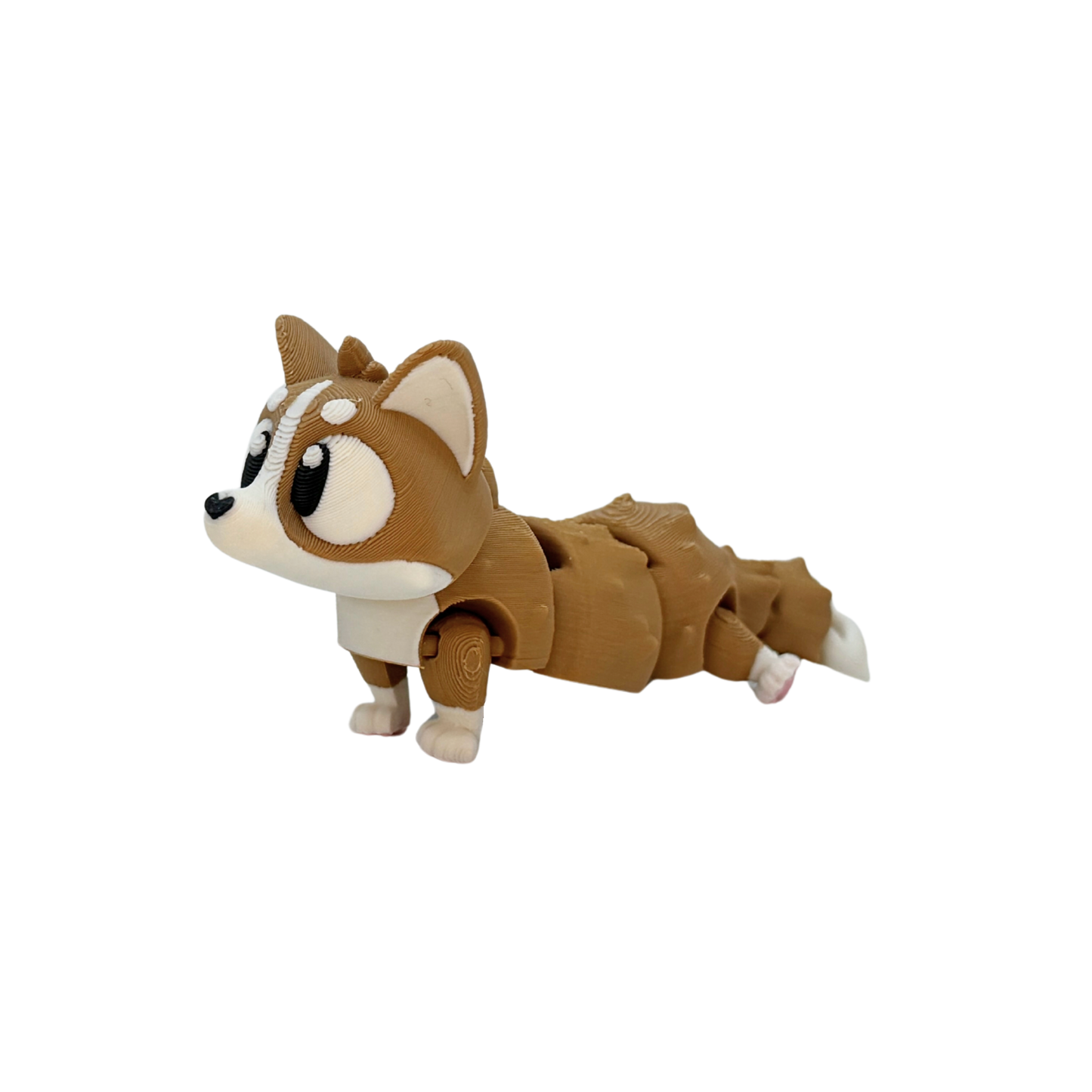 3D Flexi Corgi Keychain