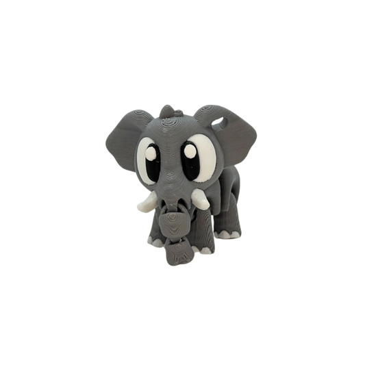 3D Flexi Elephant Keychain