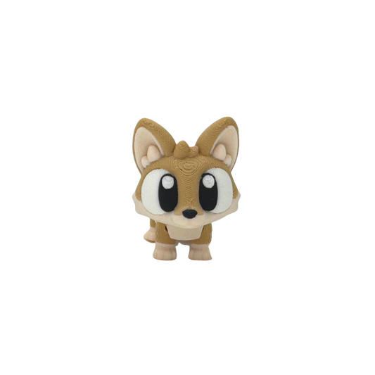 3D Flexi Fennec Fox Keychain