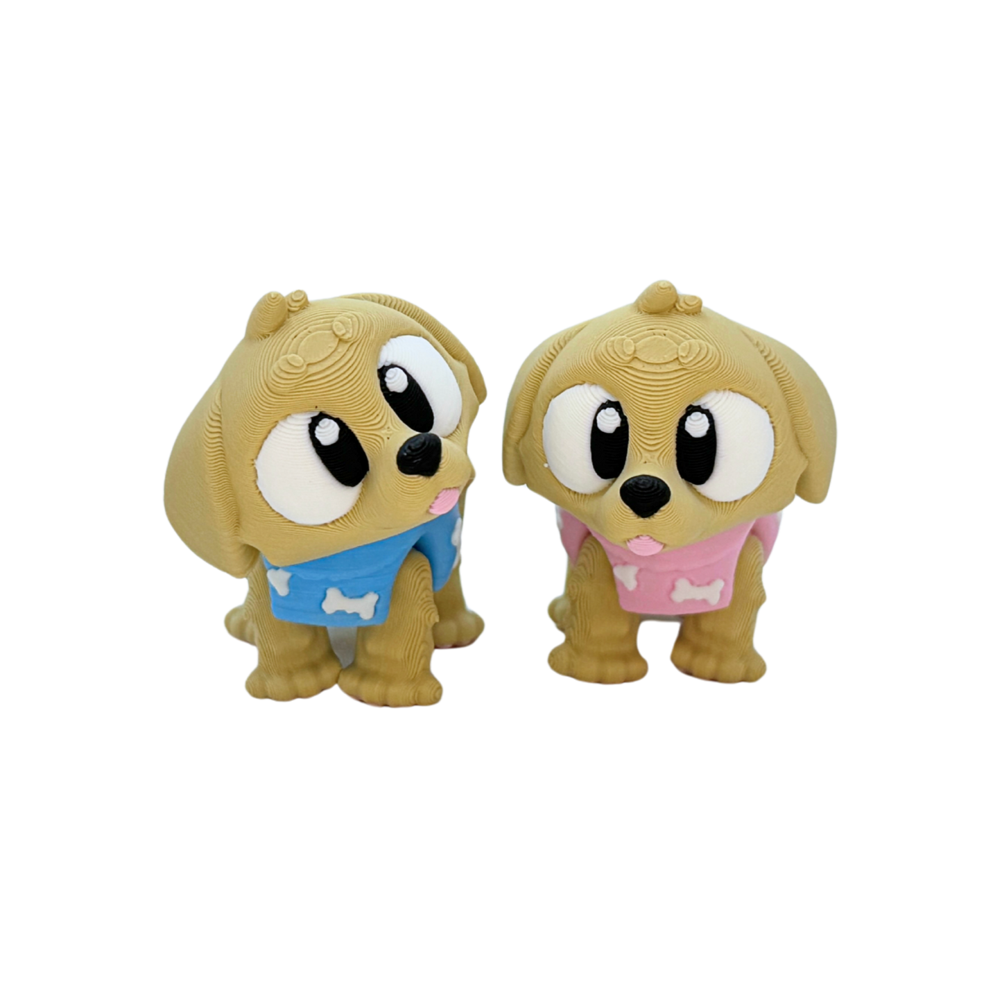 3D Flexi Golden Retriever Keychain