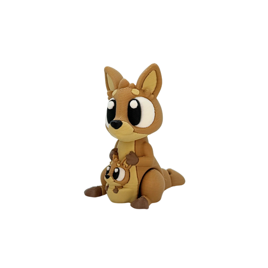 3D Flexi Kangaroo Keychain