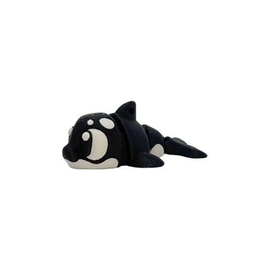 3D Flexi Killer Whale Keychain
