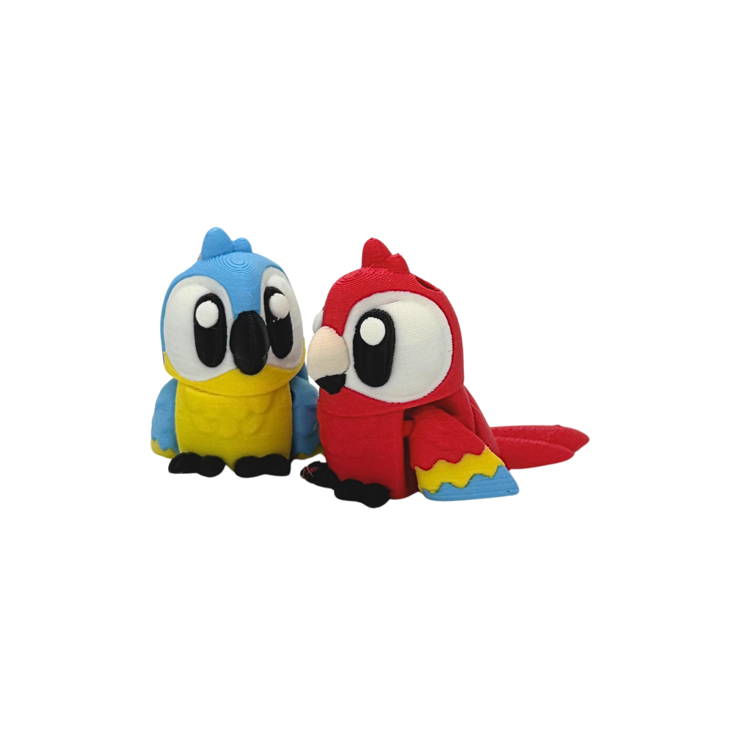 3D Flexi Macaw Keychain
