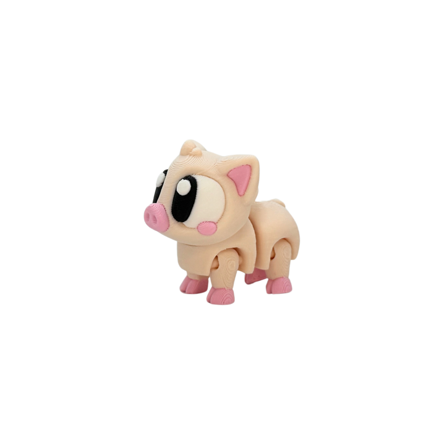 3D Flexi Pig Keychain