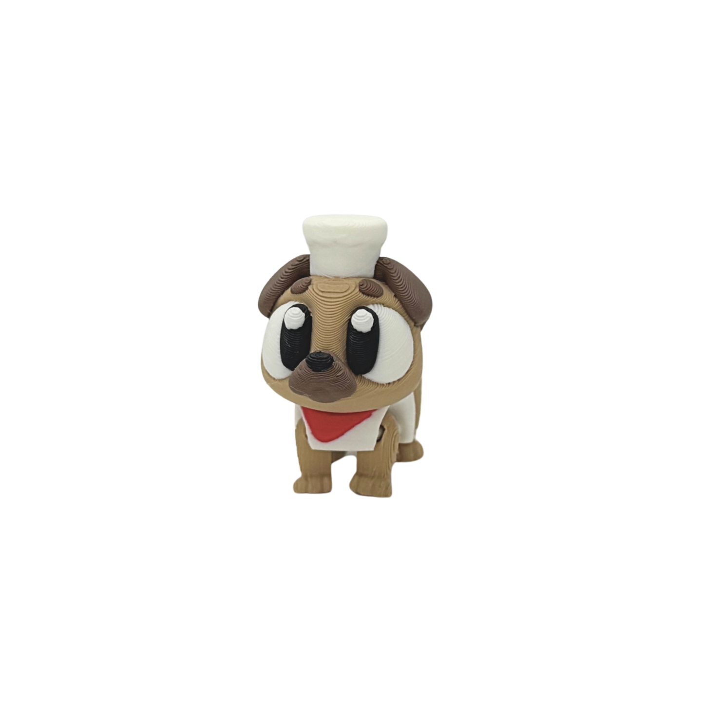 3D Flexi Pug Keychain