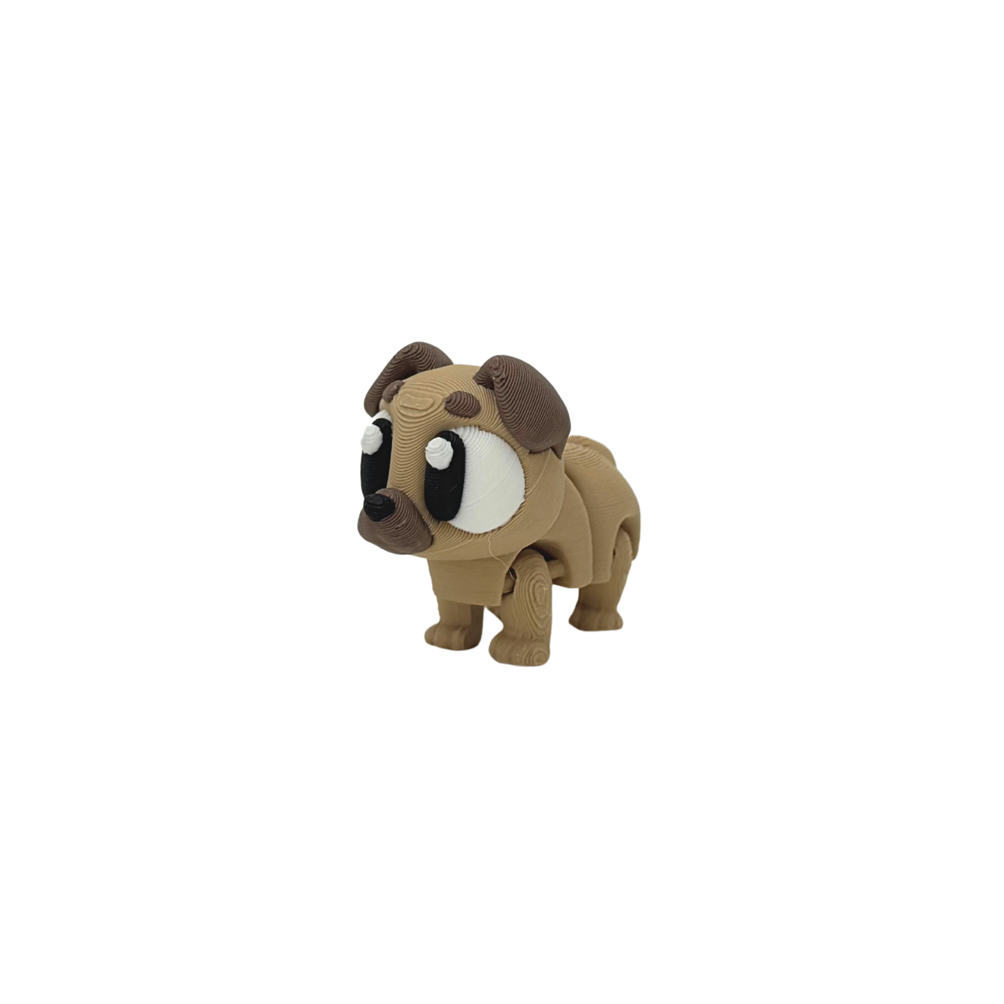 3D Flexi Pug Keychain