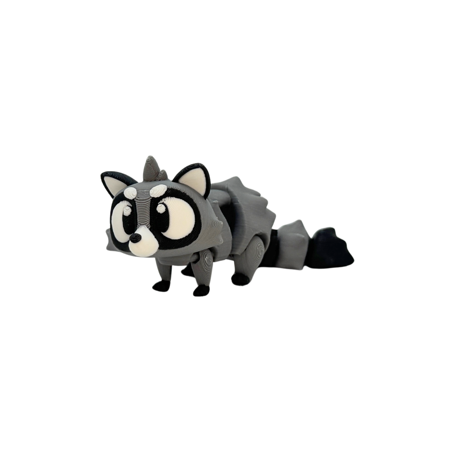 3D Flexi Raccoon Keychain