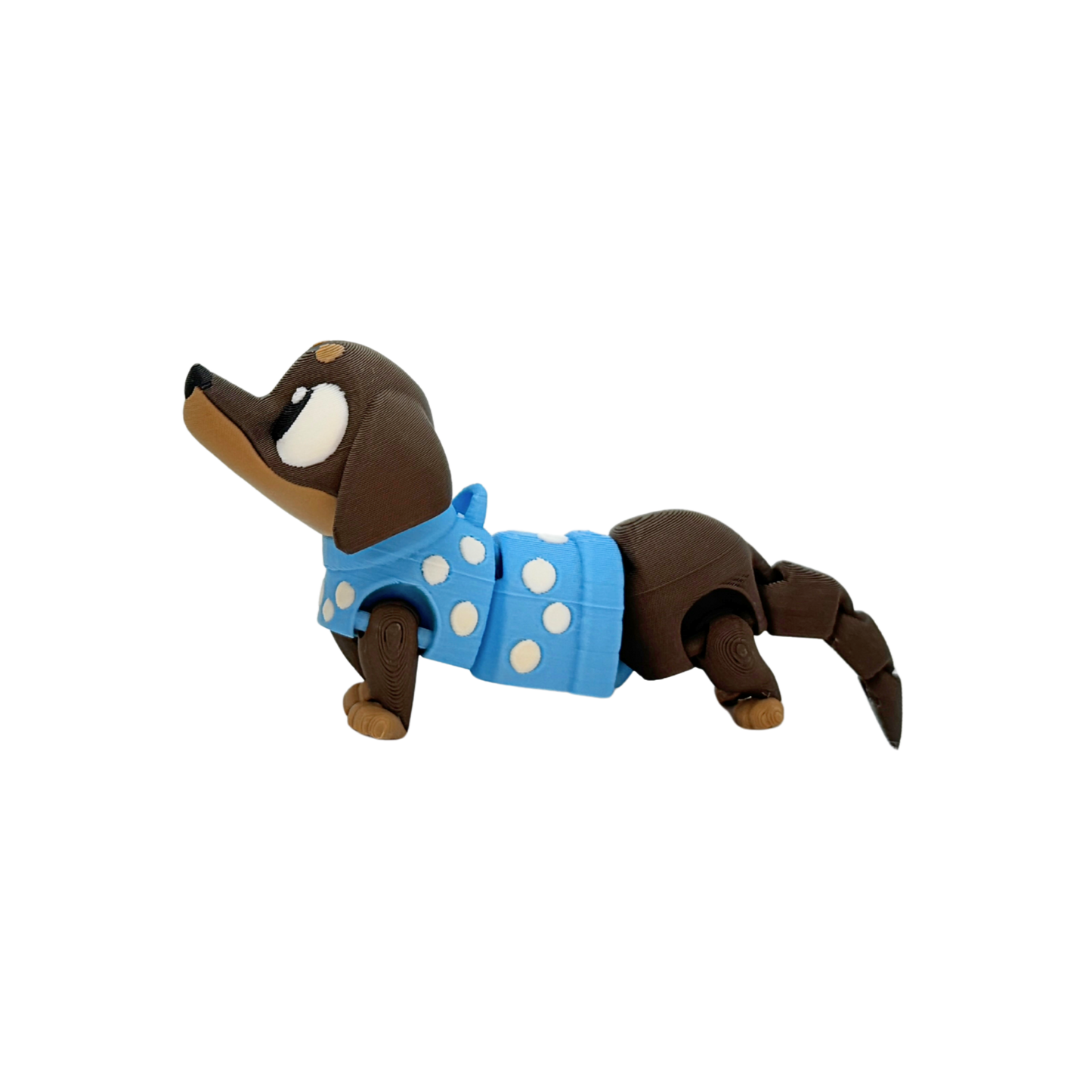 3D Flexi Sausage Dog Keychain