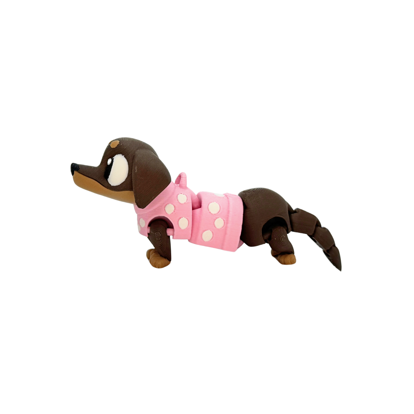 3D Flexi Sausage Dog Keychain