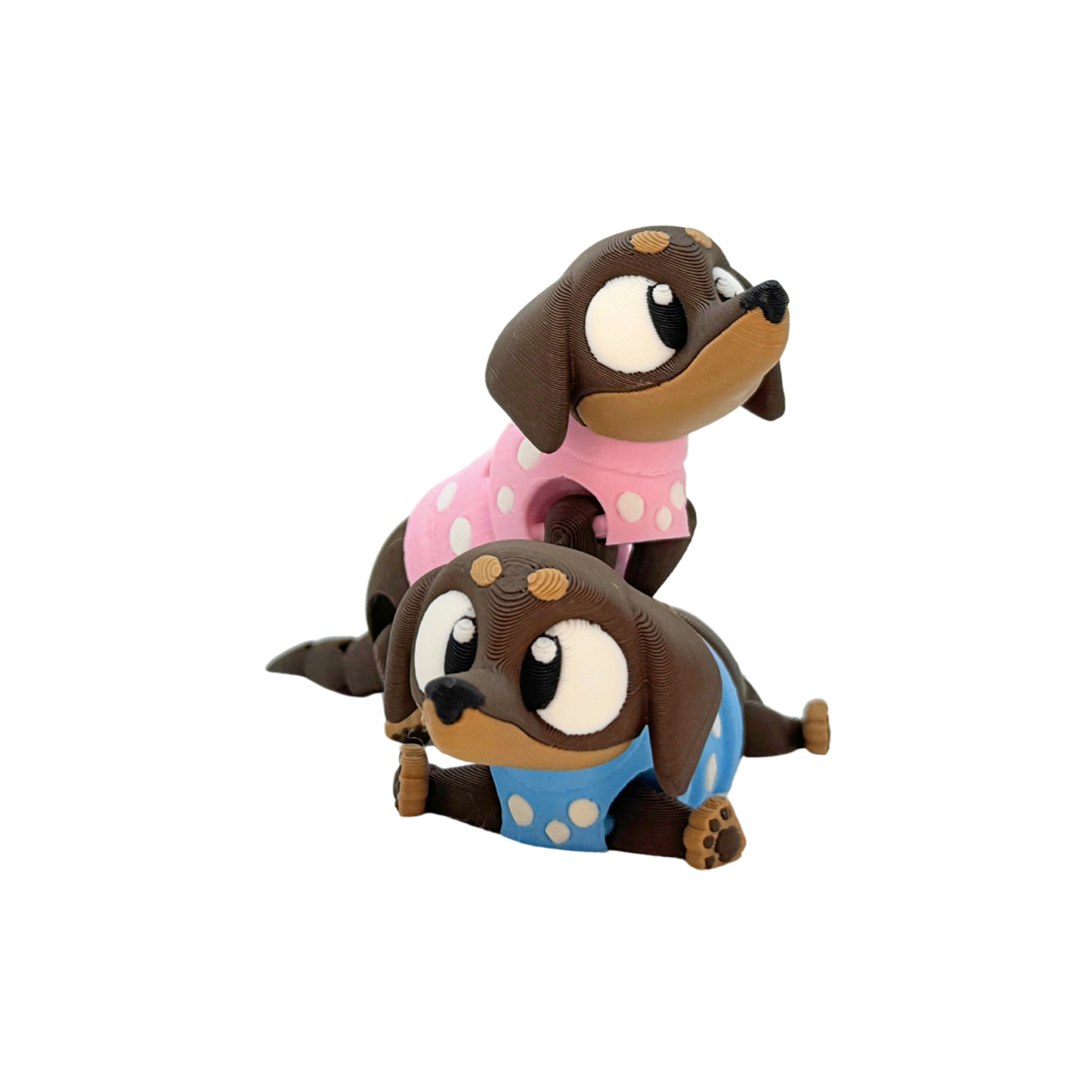 3D Flexi Sausage Dog Keychain
