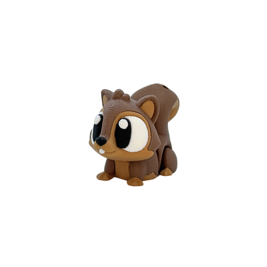 3D Flexi Squirrel Keychain