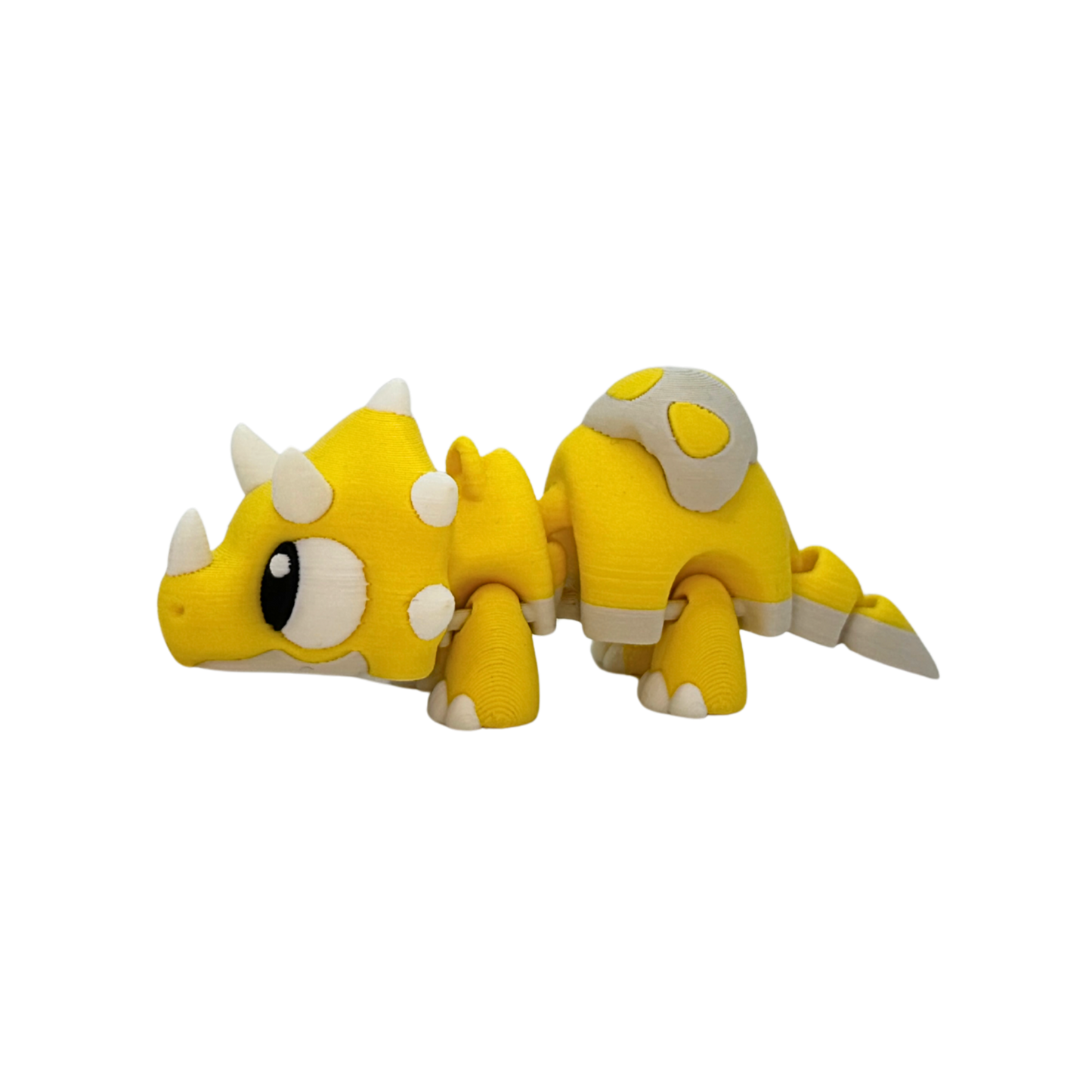 3D Flexi Baby Triceratops Keychain