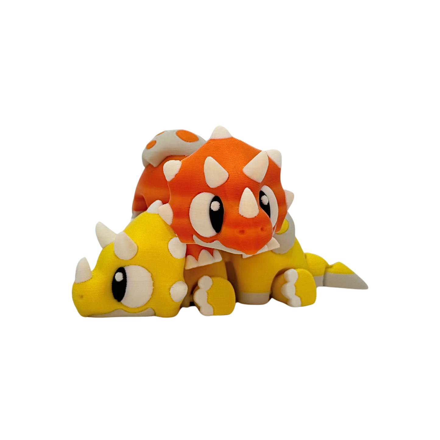 3D Flexi Baby Triceratops Keychain