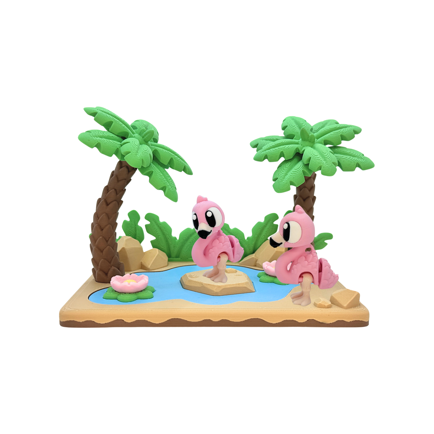 3D Pink Lagoon Playset