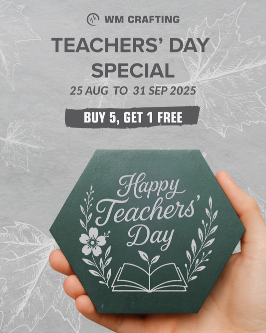 🎓 Happy Teachers’ Day Slate Coaster